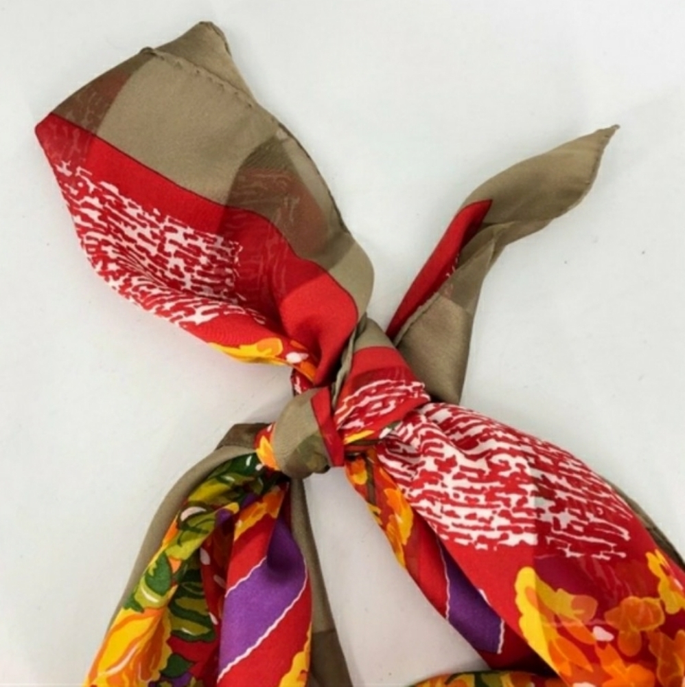 LANVIN Vintage Silk Scarf - Picture 7 of 7